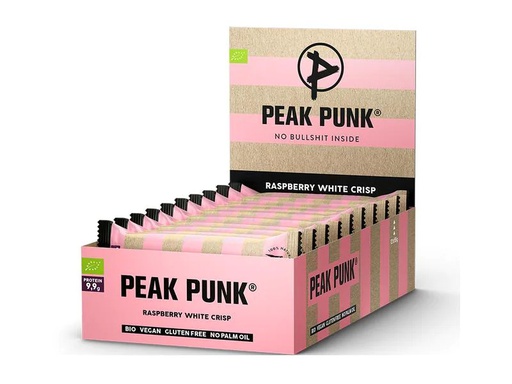 [90296743 1496820] PEAK PUNK Bio Oat Protein – Raspberry White Crisp 12 x 55 g