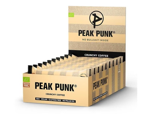 [90296766 1496819] PEAK PUNK Bio Oat Protein – Crunchy Coffee 12 x 55 g