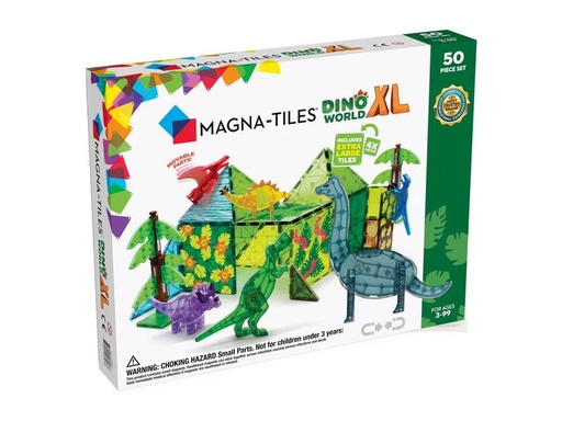 [90296767 1567486] Magna-Tiles Dino World XL Set 50-teilig