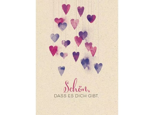 [90296771 1567571] Natur Verlag Motivkarte Schön, dass es dich gibt 17.5 x 12.2 cm