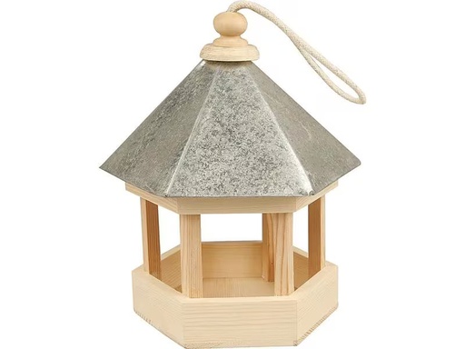 [90296937 1557032] Creativ Company Holzartikel Vogelfutterhaus mit Zinkdach