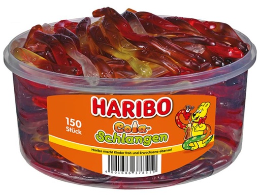 [90297235 1572294] Haribo Gummibonbons Cola-Schlangen 150 Stück