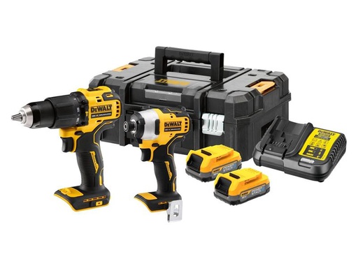 [90297381 1425849] DeWalt Akku-Maschinen Set 18 V DCD709 + DCF809 mit 2x 2 Ah Akkus