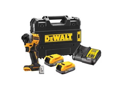 [90297512 1425851] DeWalt Akku-Schlagschrauber 18 V 1/4, 2x 1.7 Ah Akku, Kit