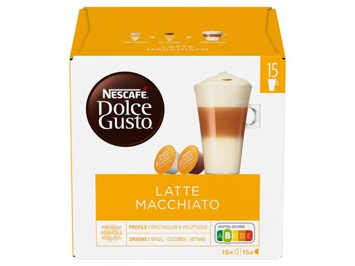 [90297573 1543447] Nescafé Kaffeekapseln Dolce Gusto Latte Macchiato 15 Portionen
