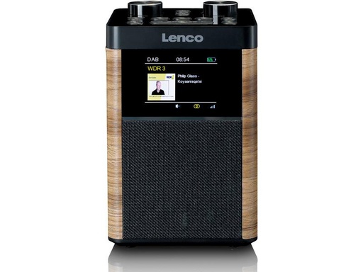 [90297651 1574454] Lenco DAB+ Radio PDR-060WD Schwarz/Weiss