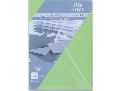 [90049564 1212376] Artoz Couvert 1001, C5, 5 Stück, Birkengrün