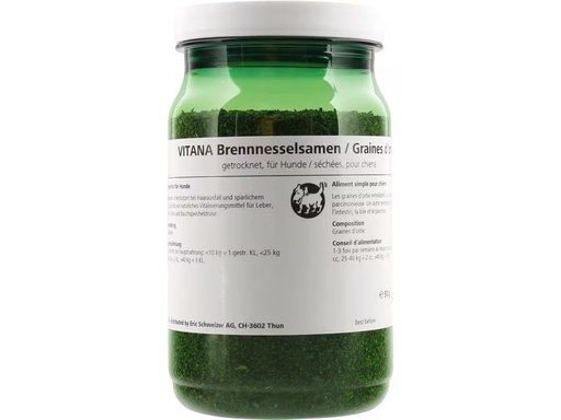 [90297941 1568298] Vitana Hunde-Nahrungsergänzung Brennnesselsxamen, 50 g