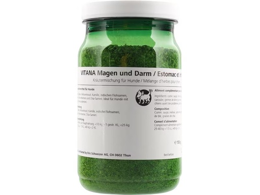 [90298152 1568304] Vitana Hunde-Nahrungsergänzung Magen und Darm, 130 g