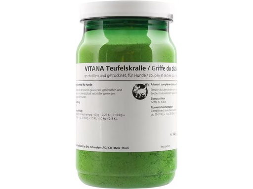 [90298161 1568306] Vitana Hunde-Nahrungsergänzung Teufelskralle, 140 g