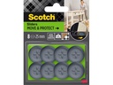 3M Stuhlbeingleiter Move & Protect, Ø 25 mm, Grau, 8er Pack