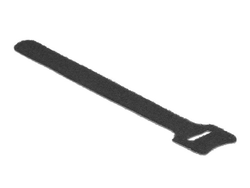 [90298598 1573958] Delock Klettkabelbinder Schwarz 150 mm x 12 mm, 10 Stück