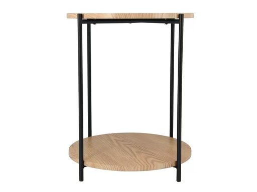 [90298721 1566853] Schou Beistelltisch Ø 40 cm, Braun/Schwarz