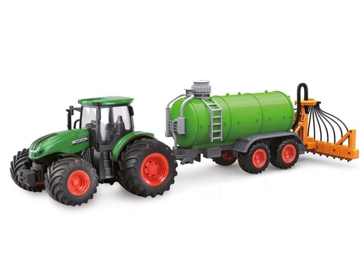 [90298811 1576739] Amewi Traktor mit Güllefass, Grün 1:24, RTR