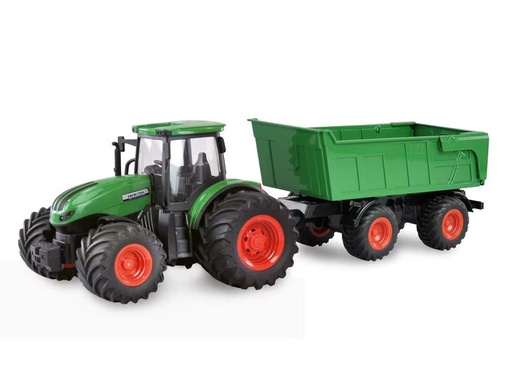 [90298818 1576737] Amewi Traktor mit Kippanhänger, Grün 1:24, RTR