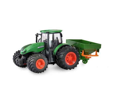 [90298840 1576741] Amewi Traktor mit Düngerstreuer, Grün 1:24, RTR