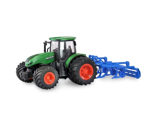 [90298906 1576742] Amewi Traktor mit Grubber, Grün 1:24, RTR
