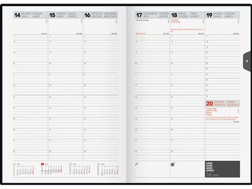 [90299092 1380944] Stewo Geschäftsagenda Time Square 2024, Assortierte Farben
