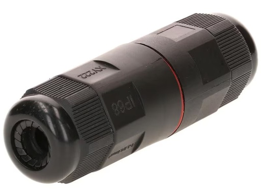 [90299115 1554293] Max Hauri Verbindungsmuffe IP68, 6.5 - 11 mm, Schwarz