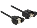 Delock USB 2.0-Einbaukabel  USB A - USB B 1 m