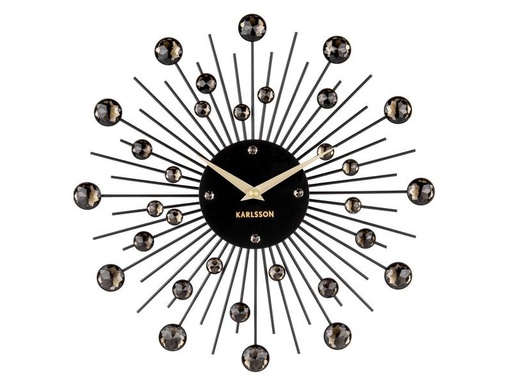 [90299271 1562563] KARLSSON Wanduhr Sunburst Medium Ø 30 cm, Schwarz
