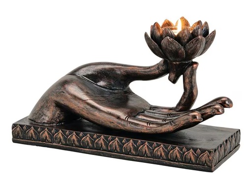 [90299283 1570128] G. Wurm Aufsteller Buddha Hand 32 x 19 x 15 cm