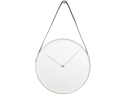 [90299337 1562576] KARLSSON Wanduhr Belt 34 x 58 cm, Weiss