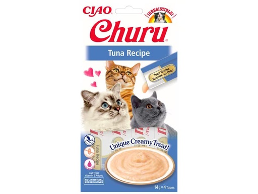 [90299437 1571719] CIAO Churu Katzen-Snack Pürees Thunfisch, 4 x 14 g