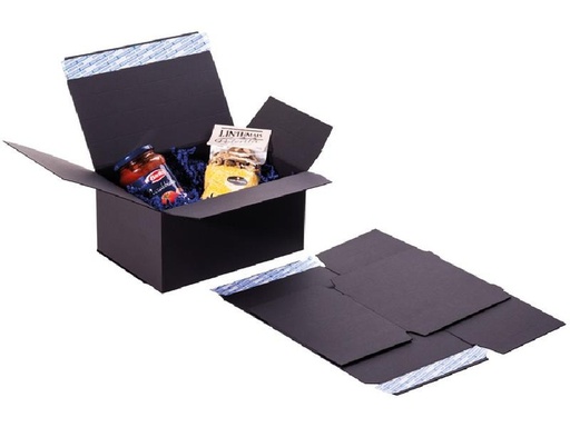 [90299914 1572032] Brieger Aufrichtschachtel Brieger Box 180 x 135 x 100 mm, Schwarz