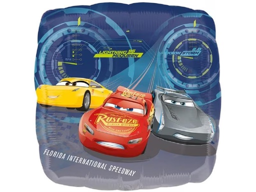 [90300117 1565410] Amscan Folienballon Cars 43 x 43 cm