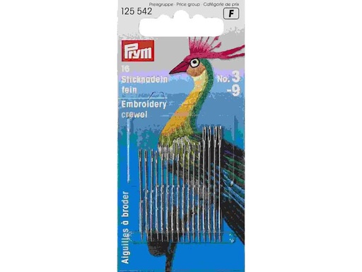 [90300124 1575943] Prym Sticknadel Silber, Nr. 3-9