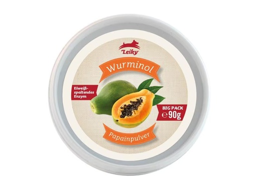 [90300188 1574928] Leiky Hunde-Nahrungsergänzung Wurminol Papainpulver, 90 g