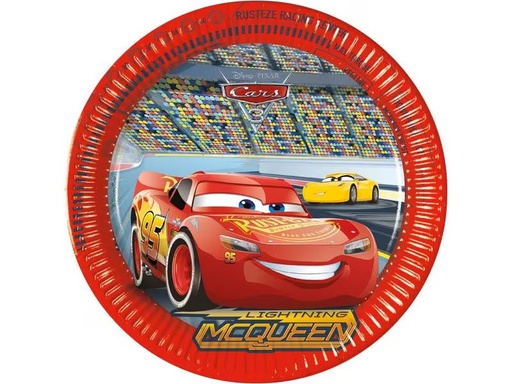 [90300206 1565406] Amscan Einwegteller Cars 8 Stück
