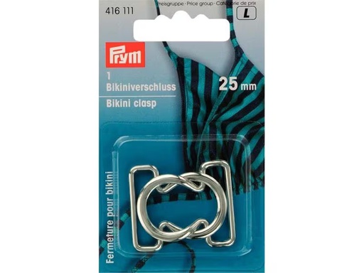 [90300266 1575939] Prym Bikini/Gürtelverschluss Silber, 25 mm