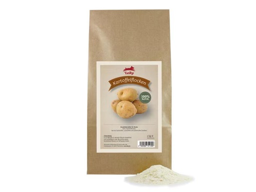 [90300274 1574925] Leiky Hunde-Nahrungsergänzung Kartoffelflocken, 1 kg