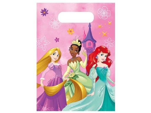 [90300326 1565381] Amscan Geschenktasche Princess 6 Stück, 16 x 23.5 cm