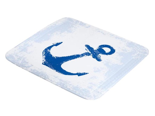 [90049849 648380] Kleine Wolke Duschwanneneinlage Anchor Blau/Weiss