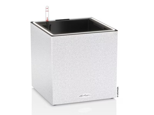 [90300931 1522495] Lechuza Blumentopf Canto Stone 30 Low LED, Quarzweiss