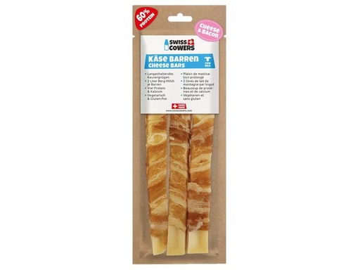 [90300968 1575477] Swiss Cowers Snack Käse Barren mit Speck S, 60 g, 3 Stück