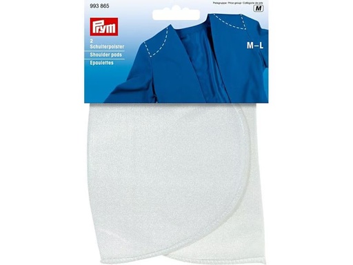 [90301036 1576056] Prym Schulterpolster Weiss, Grösse M und L