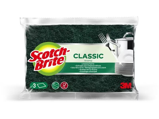 [90301047 1572915] Scotch-Brite Geschirrschwamm Classic extra stark, 3 Stück