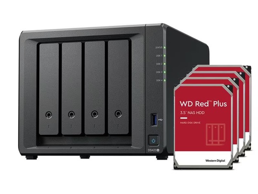 [90301081 1582007] Synology NAS DiskStation DS423+ 4-bay WD Red Plus 8 TB