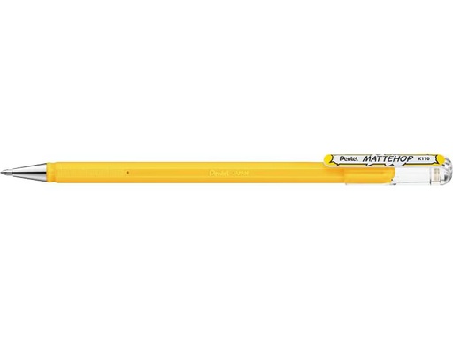 [90301089 1579886] pentel Gelschreiber Mattehop 1.0 mm, Gelb