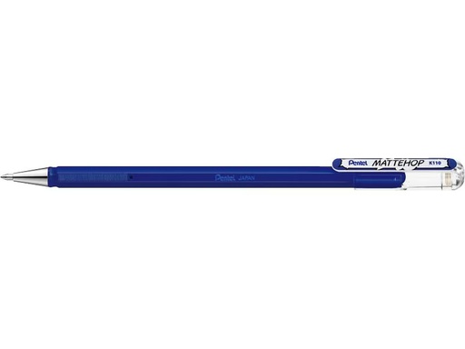 [90301090 1579883] pentel Gelschreiber Mattehop 1.0 mm, Blau