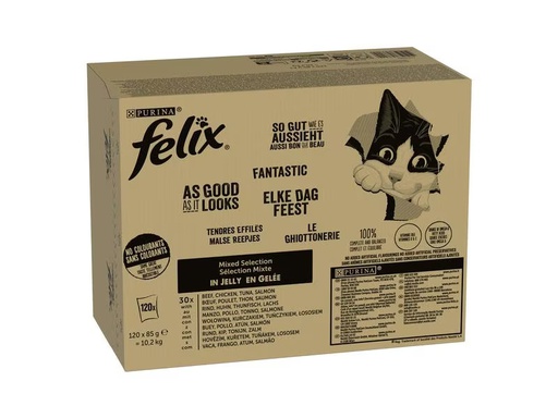 [90301165 1563178] Felix Nassfutter AGAIL Mixed Selection, 120 x 85 g