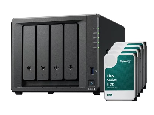 [90301220 1581993] Synology NAS DiskStation DS423+ 4-bay Synology Plus HDD 32 TB
