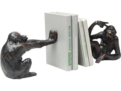 [90301257 1570795] Kare Buchstütze Monkey Braun
