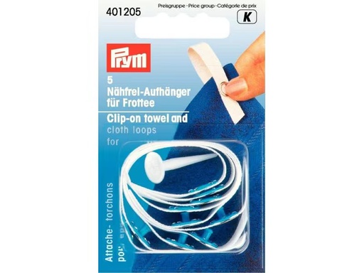 [90301284 1576023] Prym Nähfrei-Aufhänger Weiss, 15 cm x 1.1 cm