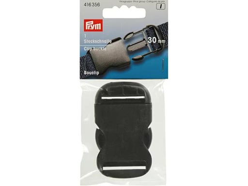 [90301295 1576071] Prym Steckschnalle Stark Schwarz, 30 mm