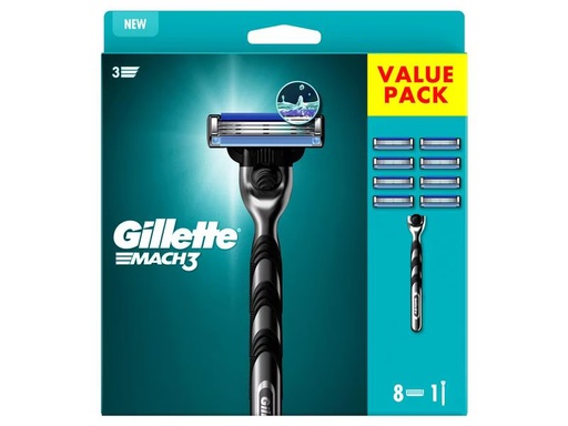 [90301361 1569121] Gillette Rasierer Mach3 + 8 Klingen